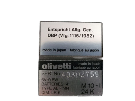 Olivetti M10 — archivio fotografico